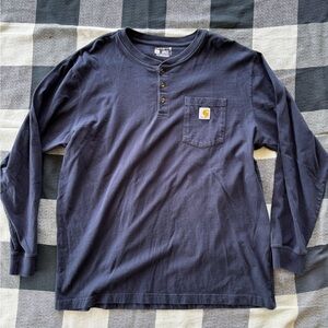 Carhartt Navy Long Sleeve Shirt XL